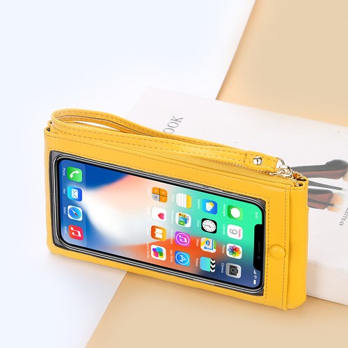 Womens Zipper Long Handbag Leather Wallet Touch Screen Phone Holder Clutch Purse - Picture 13 of 59