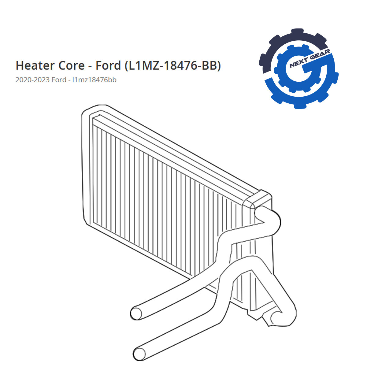 New OEM Front HVAC Heater Core Water For 2020-2023 Ford Explorer