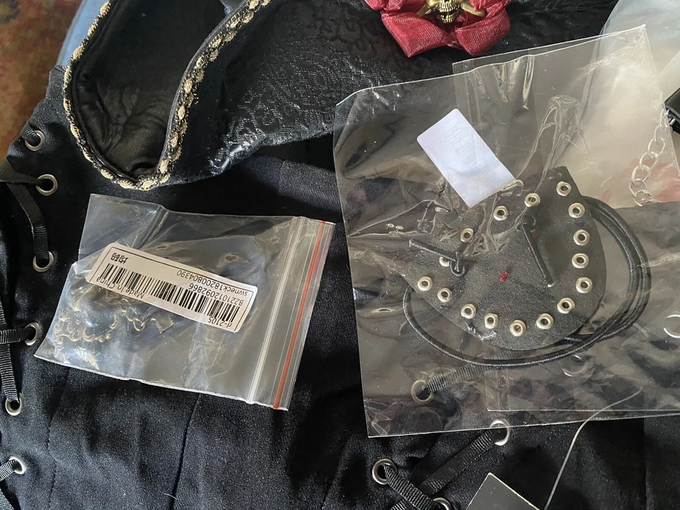 Профессиональный пират леди Венч XS платье вверх Хэллоуин костюм для взрослых 20 шт. Real - Изображение 3 из 4