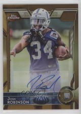 2015 Topps Chrome Rookies Gold Refractor Auto 3/10 Josh Robinson #198 Auto n0c