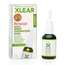 Xlear Rescue Nasal Spray with Xylitol, Oregano and Tea Tree, 1.5 fl oz (Pack ...