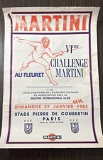 Fencing Poster Challenge Martini 1984. Original