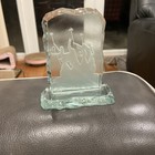Etched Glass La Rogativa The Procession Puerto Rico Signed H Irizarry 4.25” — photo 1