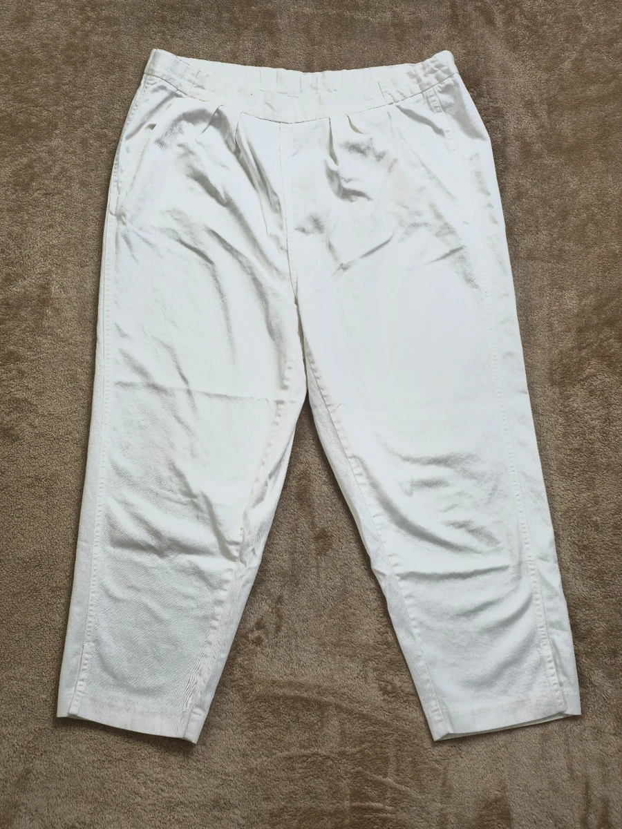 Cotton White Vintage Pants for Women for sale | eBay