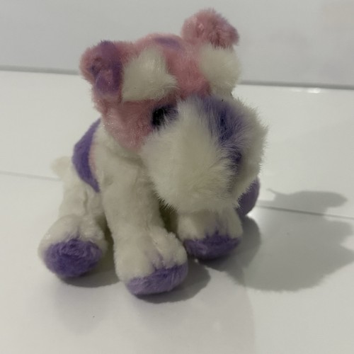 Russ Yomiko Dreamers White Pink & Purple Fox Terrier Dog Plush 7 In
