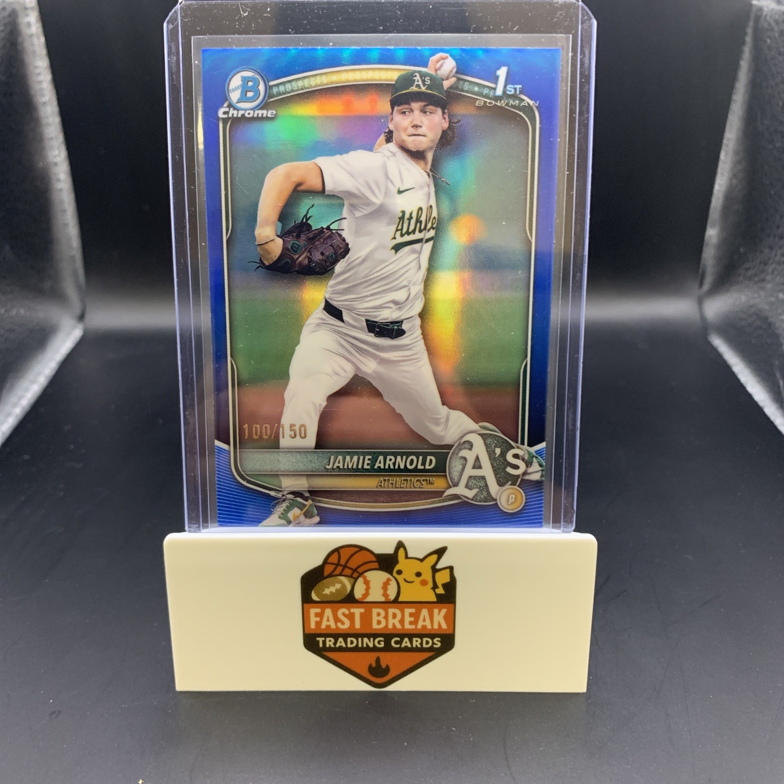JAMIE ARNOLD 2025 BOWMAN CHROME DRAFT 1ST BLUE REFRACTOR /150