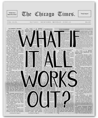 What If It All Works Out Vogue Aesthetic for Room 8x10 Art Print Wall Poster