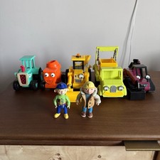 Huge Bob The Builder Toy Vehicle Bundle - 5 Cars & 2 Figures Set Wendy