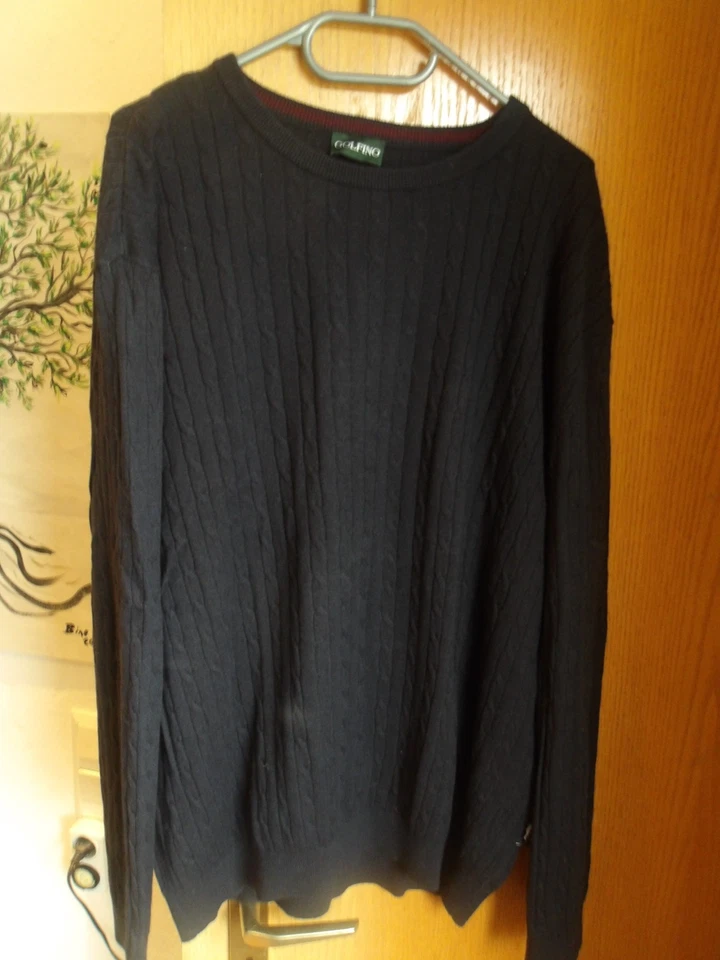 3 Pullover Herren Rover & Lakes / Golfino / C&A / blau schwarz 2XL Baumwolle - Bild 2 von 3