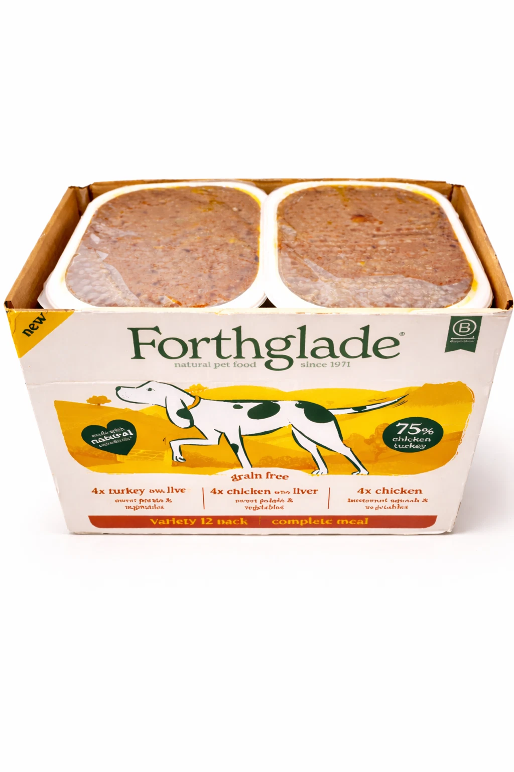Forthglade Grain Free Variety Pack 12 x 395g Natural Dog Food
