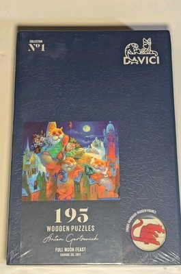 DaVICI Collection No. 1 ''Full Moon Feast'' 195 Pieces wooden jigsaw puzzle  (New)