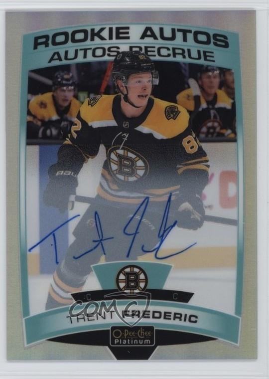 2019-20 O-Pee-Chee Platinum Rookie Rainbow Trent Frederic #R-TF Auto RC f0l