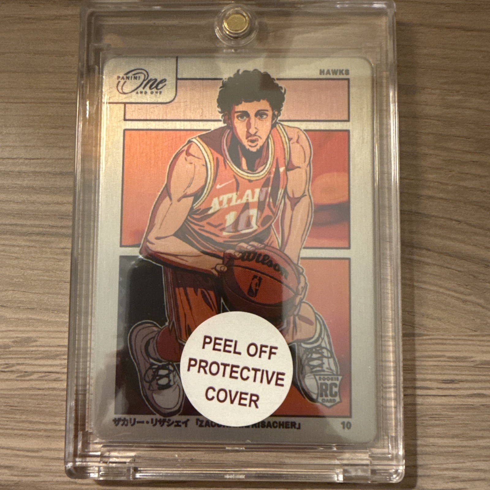 2024-25 Panini One And One Zaccharie Risacher SSP CASE HIT Rookie MANGA - Hawks