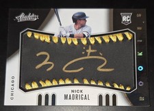 2021 Absolute Baseball Material Signatures 19/25 Nick Madrigal Rookie Auto RC