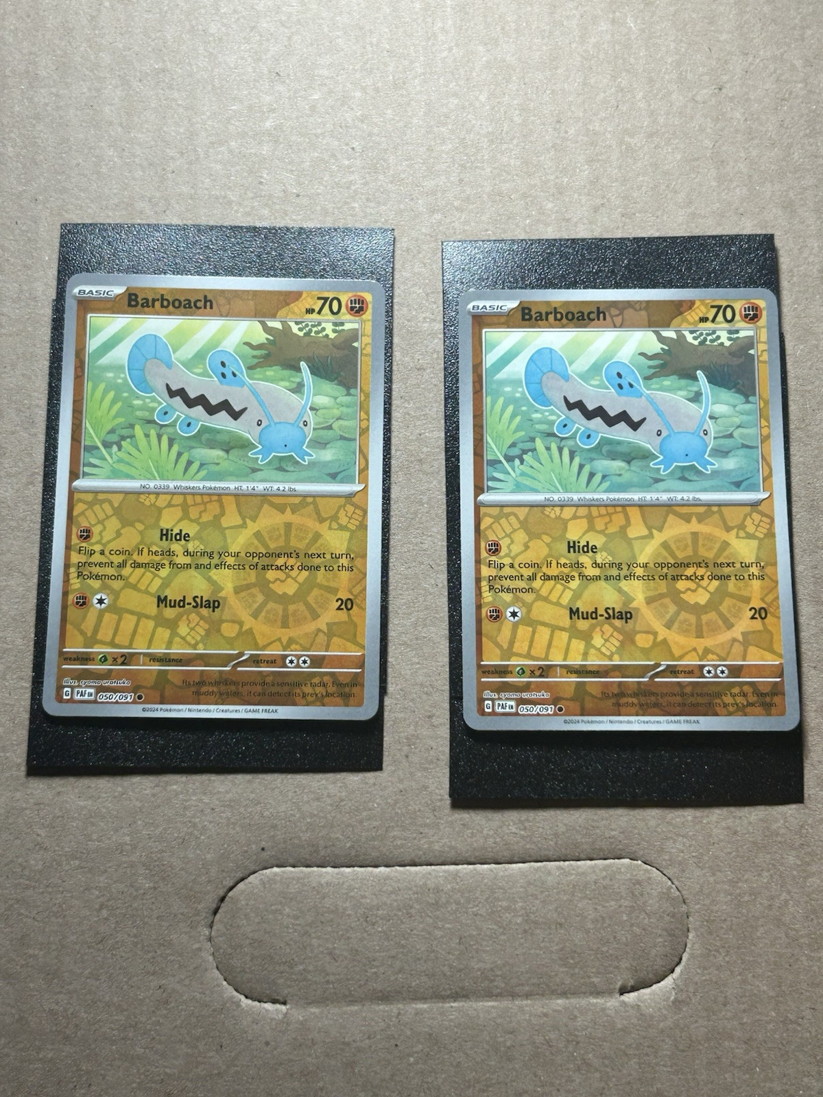 Barboach 050/091 Reverse Holo - NM - Paldean Fates Pokemon TCG