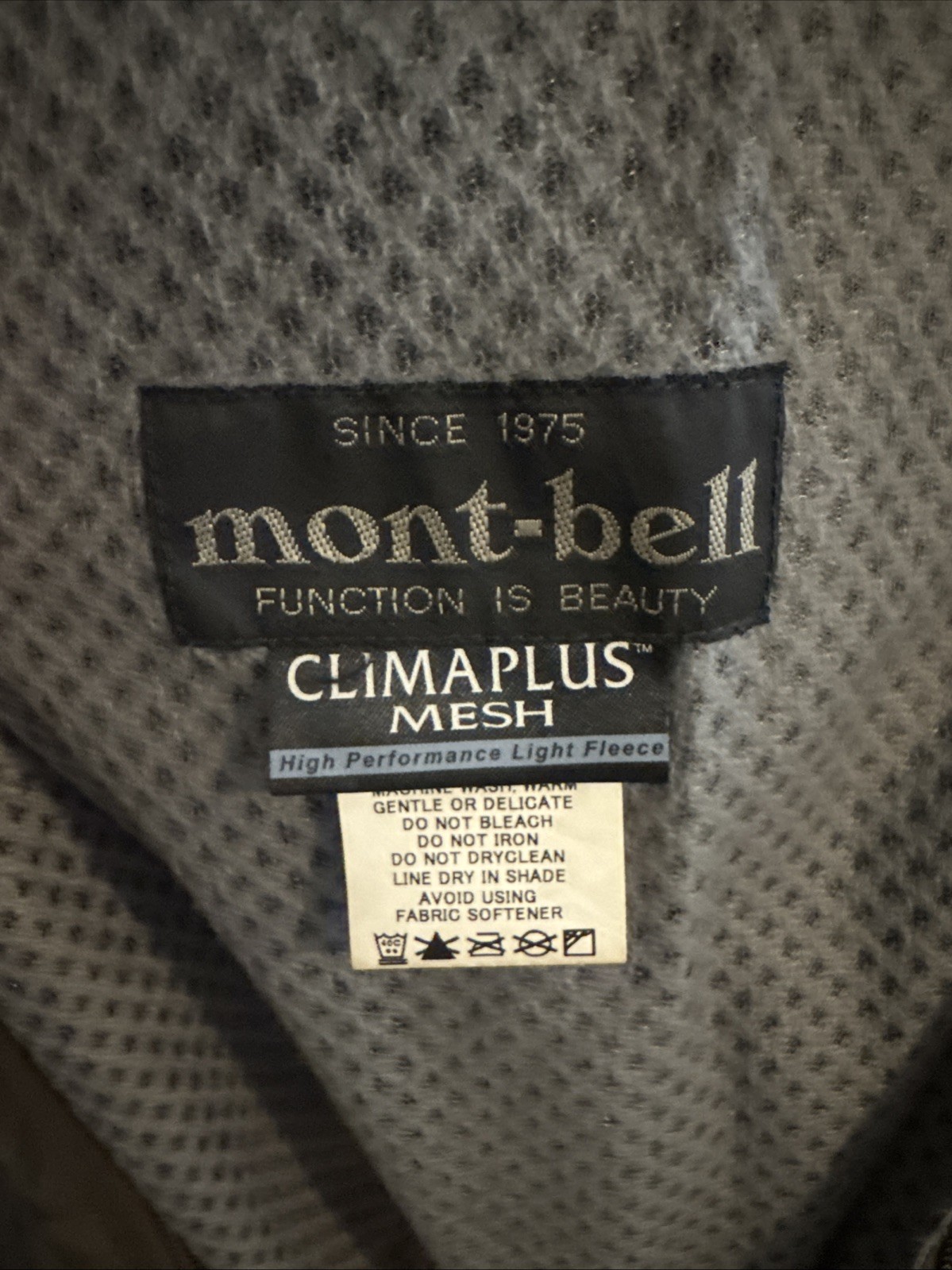 Montbell Nylon Polyester Jacket ClimaPlus Mesh Ol… - image 4