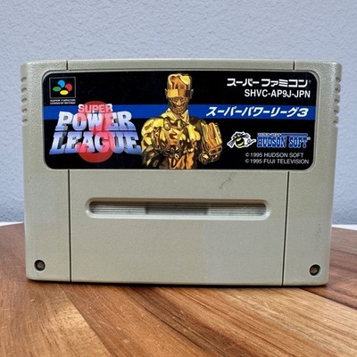 Super Power League 3 Super Famicom SNES Japanese Import SHVC AP9J JPN Hudson