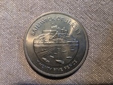 Jersey 25 Pence Coin Elizabeth II Silver Jubilee 1952-1977