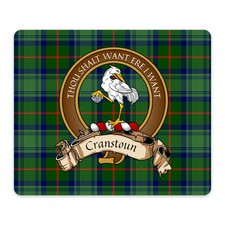 Cranstoun Clan Tartan Mouse Pad - Scottish Family Crest Desk Accessory