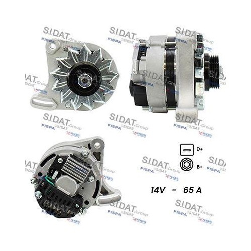 Alternateur Sidat A12ML0015A2 haut rendement pour mécanique Alfa Romeo et Lancia