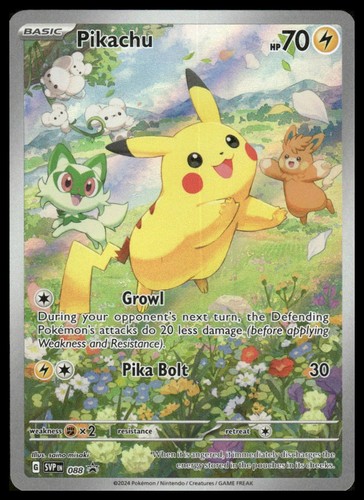 Pikachu 088 Holo Promo Scarlet & Violet Promo Pokemon Near Mint