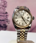 Vintage 1968 ROLEX OYSTER PERPETUAL DATEJUST 36mm 14k GOLD & SS Jubilee Bracelet