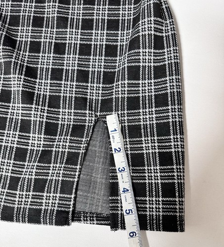 Vintage 90s Y2K Better Be Women’s Small Black/White Plaid Mini Dress School Girl - Picture 12 of 14