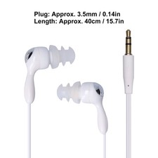  White Short Cord Waterproof Headphone IP68 Waterproof Shortline In-Ear BEA