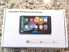 Portable Wireless Car Stereo 7" Screen Apple Carplay Android Auto Backup Camera