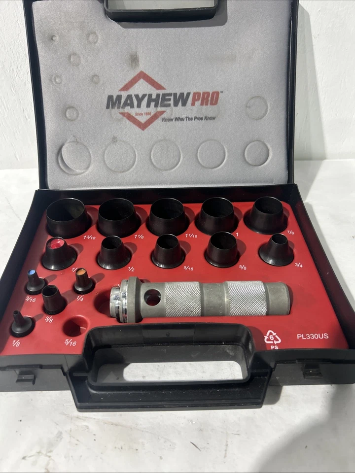 Punzón hueco imperial SAE Mayhew Pro 66000 de 1/8 pulgadas a 1-3/16 pulgadas. "5/16"" desaparecido" Foto 2 de 4