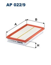 Filtro aria AP 022/9 FILTRON per ALFA ROMEO,FIAT,JEEP