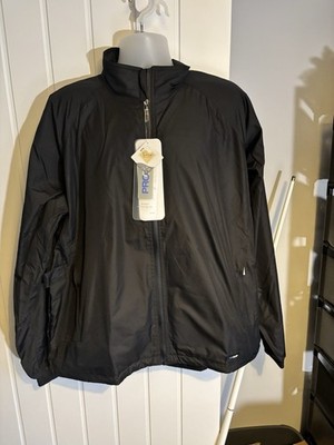 Proquip Golf Windbreaker Teflonbeschichtung schwarz Größe XXL