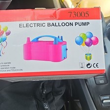 Electric Balloon Pump Inflator 73005 Pink/Blue Party Balloon Theme
