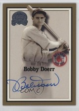 2000 Fleer Greats of the Game Bobby Doerr Auto HOF v0v
