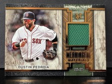 2025 Topps Museum Collection- Meaningful Material Relic Dustin Pedroia /75
