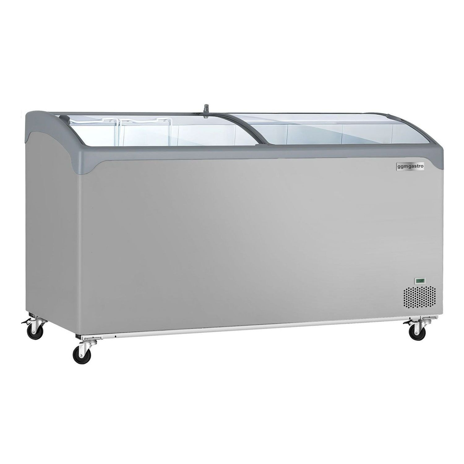 GGM Gastro Tiefkühltruhe - 1570x650mm - 352 Liter - Mit Glasschiebedeckel