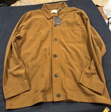 Billy Reid Pique Chore Jacket In Billy Brown Sz XXL NWT $268