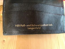 VEB Fluss - und Schwerspatbetrieb Lengenfeld Lederhülle Bergbau Wismut alt DDR