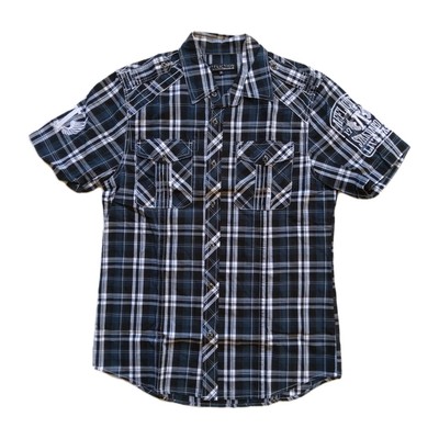 Affliction Killer Bees Mens Button Up Long Sleeve Shirt Med
