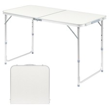 Aluminum Folding Table 4 ft Portable Indoor Outdoor Picnic Party Camping Tables