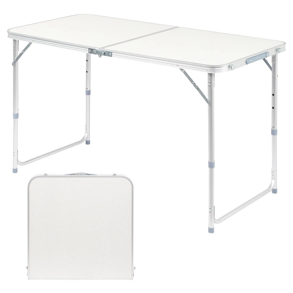 Aluminum Folding Table 4 ft Portable Indoor Outdoor Picnic Party Camping Tables