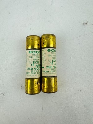 ECON ECN-15 250V 15A TIME-DELAY DUAL-ELEMENT FUSE