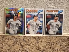 2026 Topps Heritage Anthony Volpe #297 Chrome Refractor & White Chrome, Base