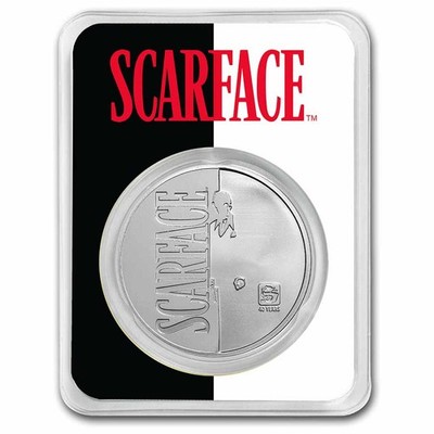 2023 Chad 1 oz Silver 5000 Francs Scarface 40th Anniversary (TEP