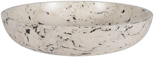 Uttermost 17123 Nouveau 18"W Limestone and Resin Decorative Bowl - White - Picture 1 of 4