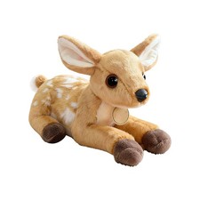 Deer Plush 6.3 Inches Lying Down Collectible Plush Dolls Stuffed Animal Kid Gift
