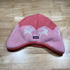 Girls Patagonia Bunny multicolor fleece winter Snow Beanie Hat- 2T