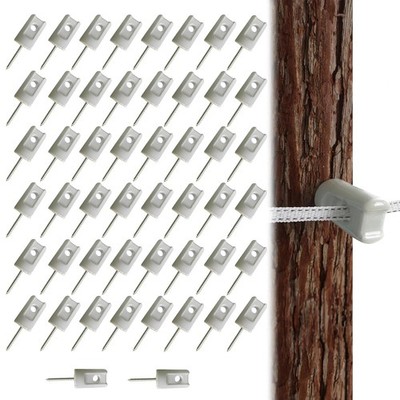50 Pack Electric Fence Insulator Porcelain Insulator, Heavy Duty Ceramic Lag ...