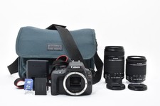 Canon EOS Kiss X7 / Rebel SL1 / 100D 18.0 MP EF-S 18-55  55-250 IS II Lens 2984