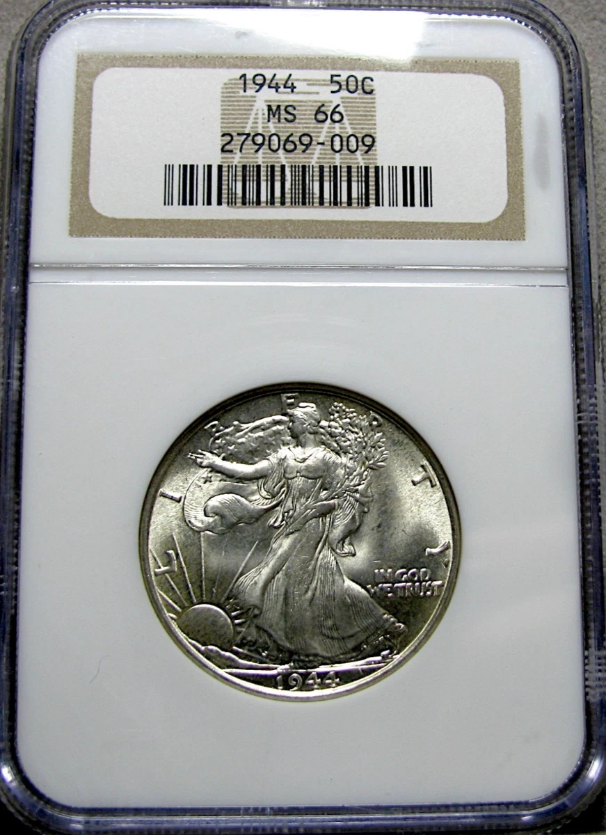1944 Year Grade MS 66 Liberty Walking Half Dollars (1916-1947) for
